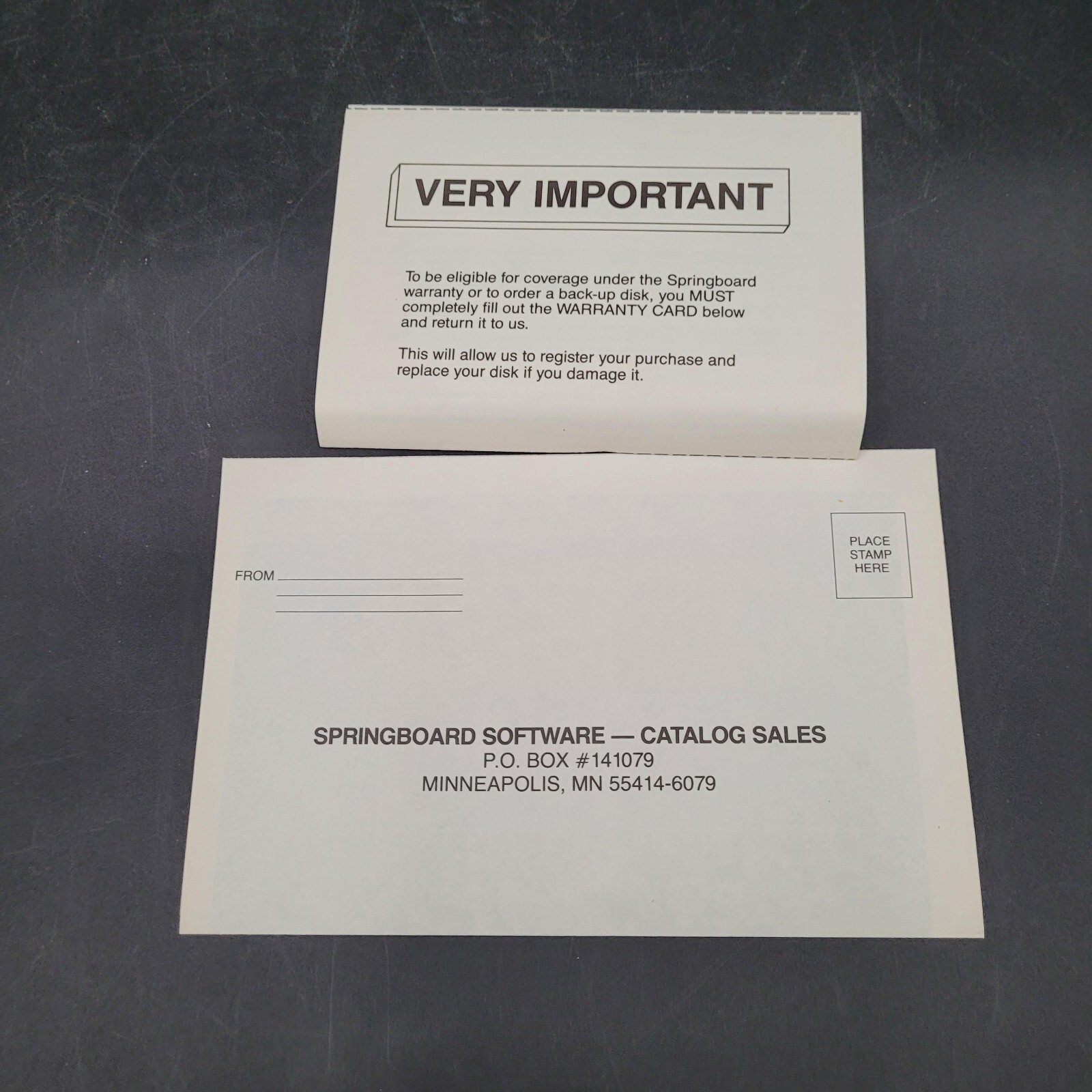 Vintage Computing Springboard Certificate Maker Commodore 64 128 UNTESTED C64