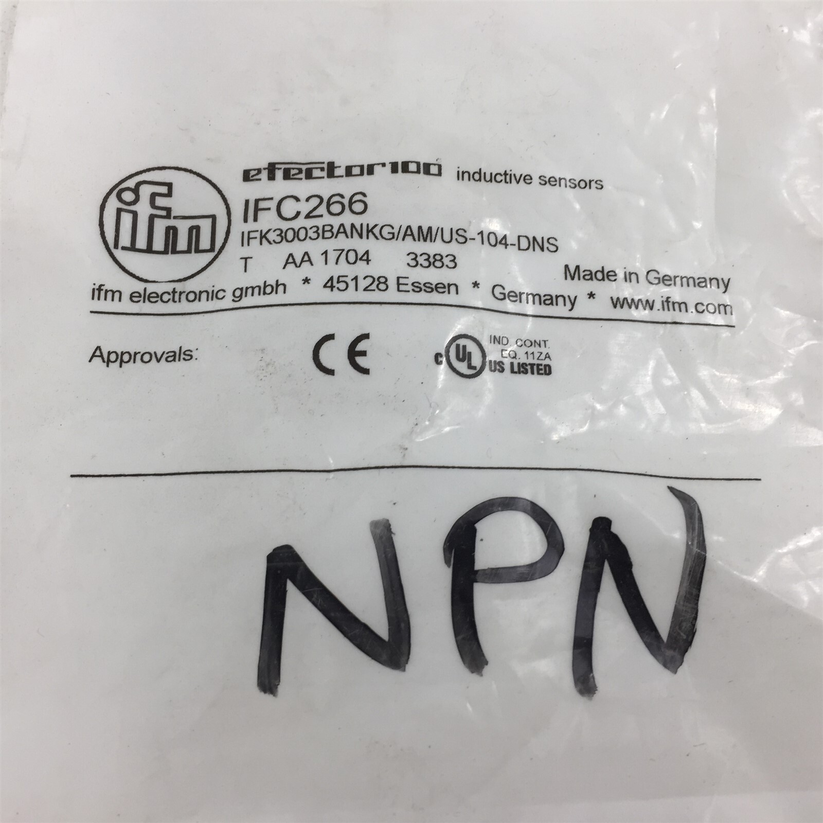 IFM IFC266 Proximity Sensor