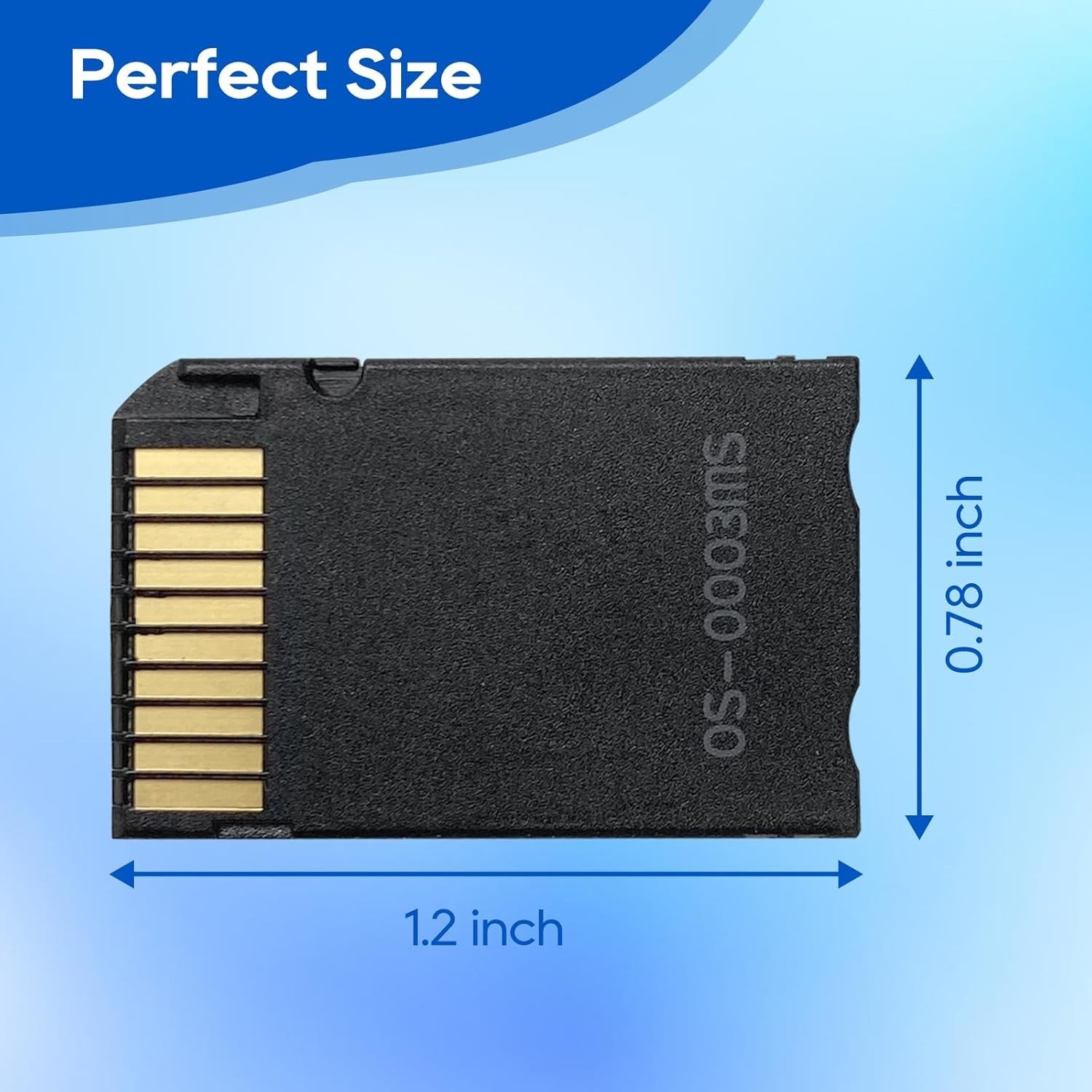 High-Performance PSP Memory Stick Adapter, Micro SD to PRO Duo, Durable Design