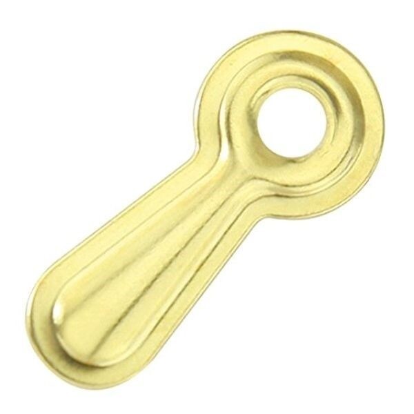 50 Ribbed Brass Picture Frame 3/4" Turn Button Fasteners Framing & Altered Art *