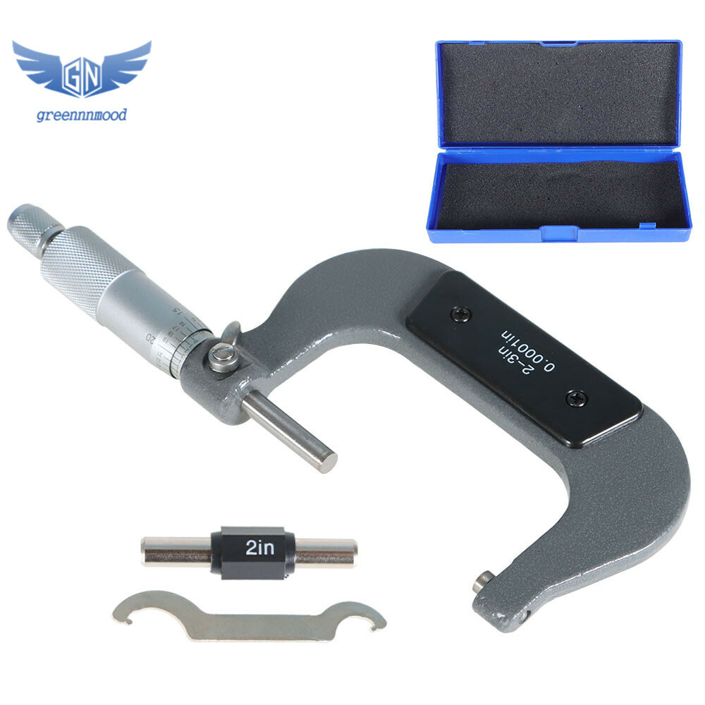 2-3" Precision Outside Micrometer 0.0001" Carbide Tipped New