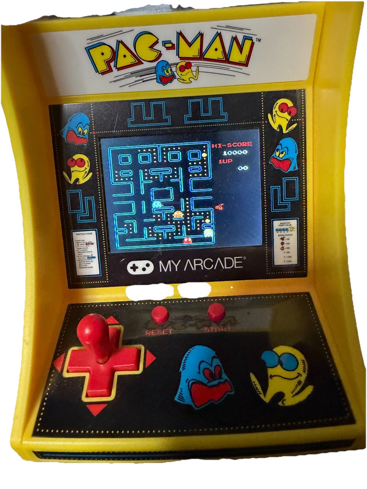 My Arcade Pac-Man Mini Arcade Machine Yellow Tabletop Retro Game