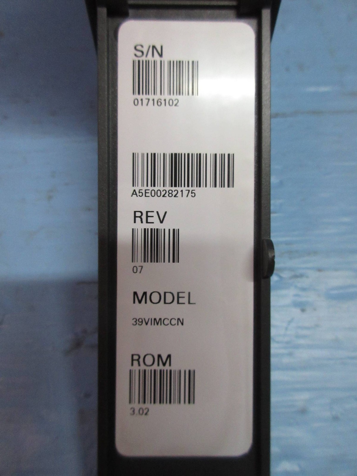 Siemens 39VIMCCN A5E00282175/07 APACS+ VIM Voltage Input Module Moore ROM 3.02
