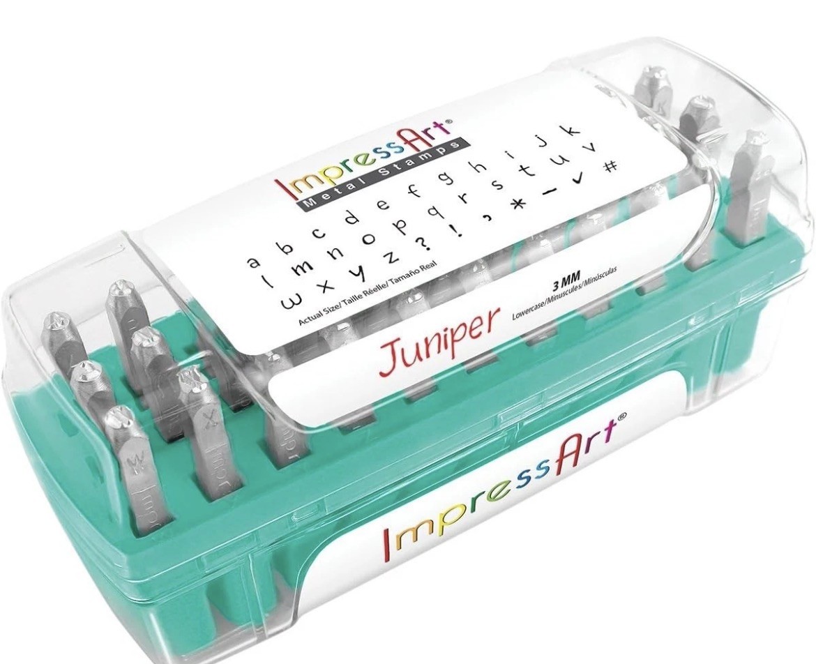ImpressArt Lowercase Stamp Set, 3mm, Juniper