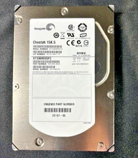 Seagate  ST3300655FC  300GB - 15K - 4Gbps - Disk Drive -- PN 9Z1004-043