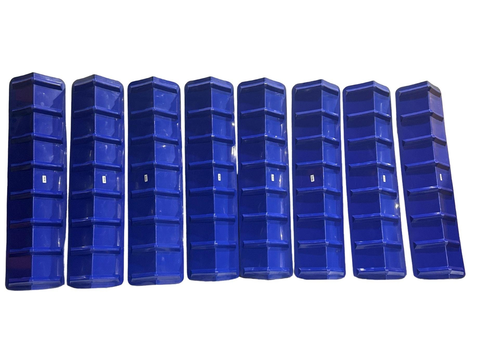 Blue V Shaped Corner Protectors  For Cargo Loads- 8" x 48" (8 Pack) Fleet Tough
