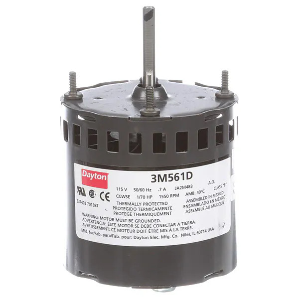 Dayton HVAC Motor,1/70 ,1550 rpm,115V,3.3 71633718M Dayton 71633718M