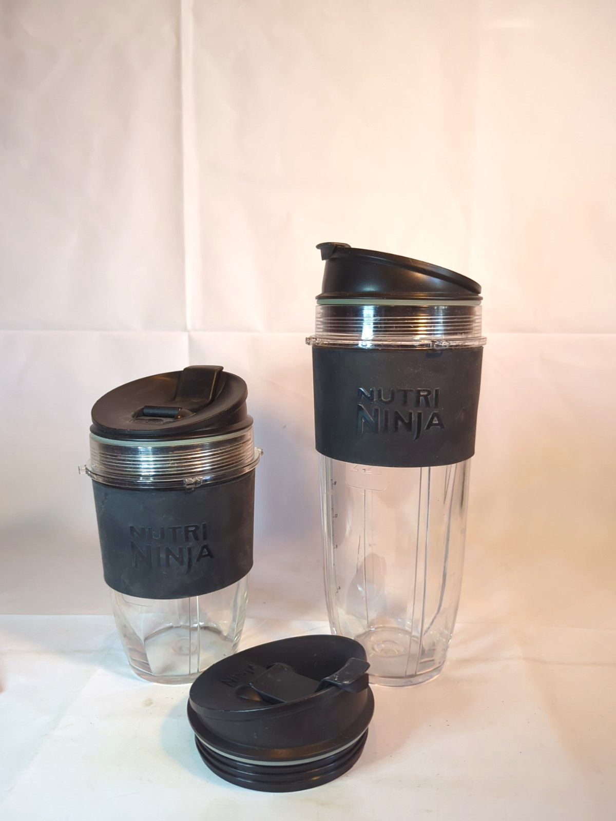 OEM Ninja Replacement 32oz & 18oz Cup Lot Nutri Ninja Blenders W/ Lids & Sleeves