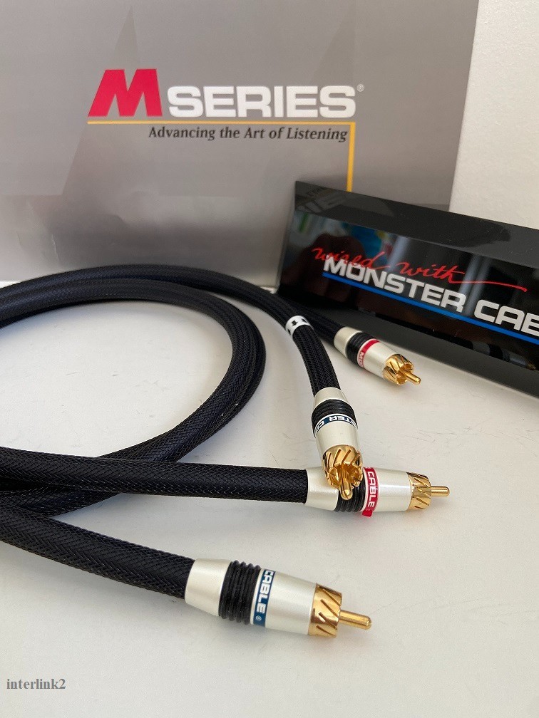 0.75m Monster cable M Series M1000 Gen2 stereo audio RCA interconnect cable