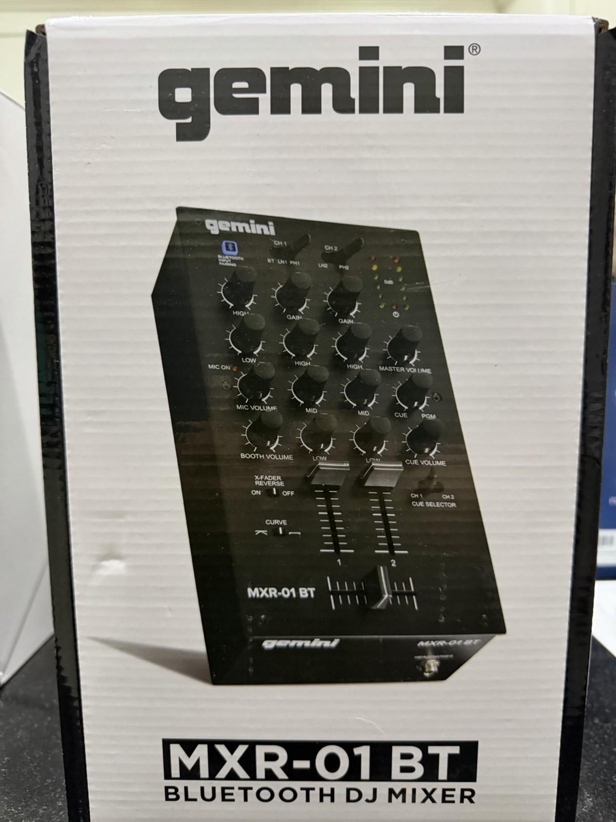 Gemini MXR-01BT 2 Channel Bluetooth DJ Mixer
