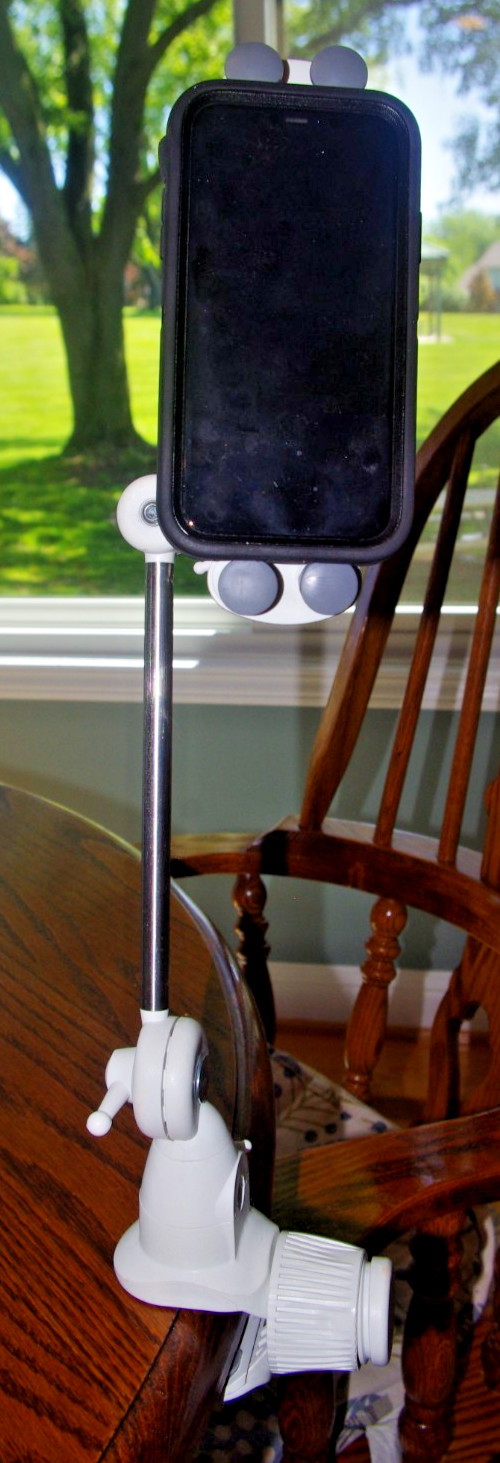 Barkan Portable Multi-Position Smartphone and Tablet Mount 4" - 12" Edge Mount