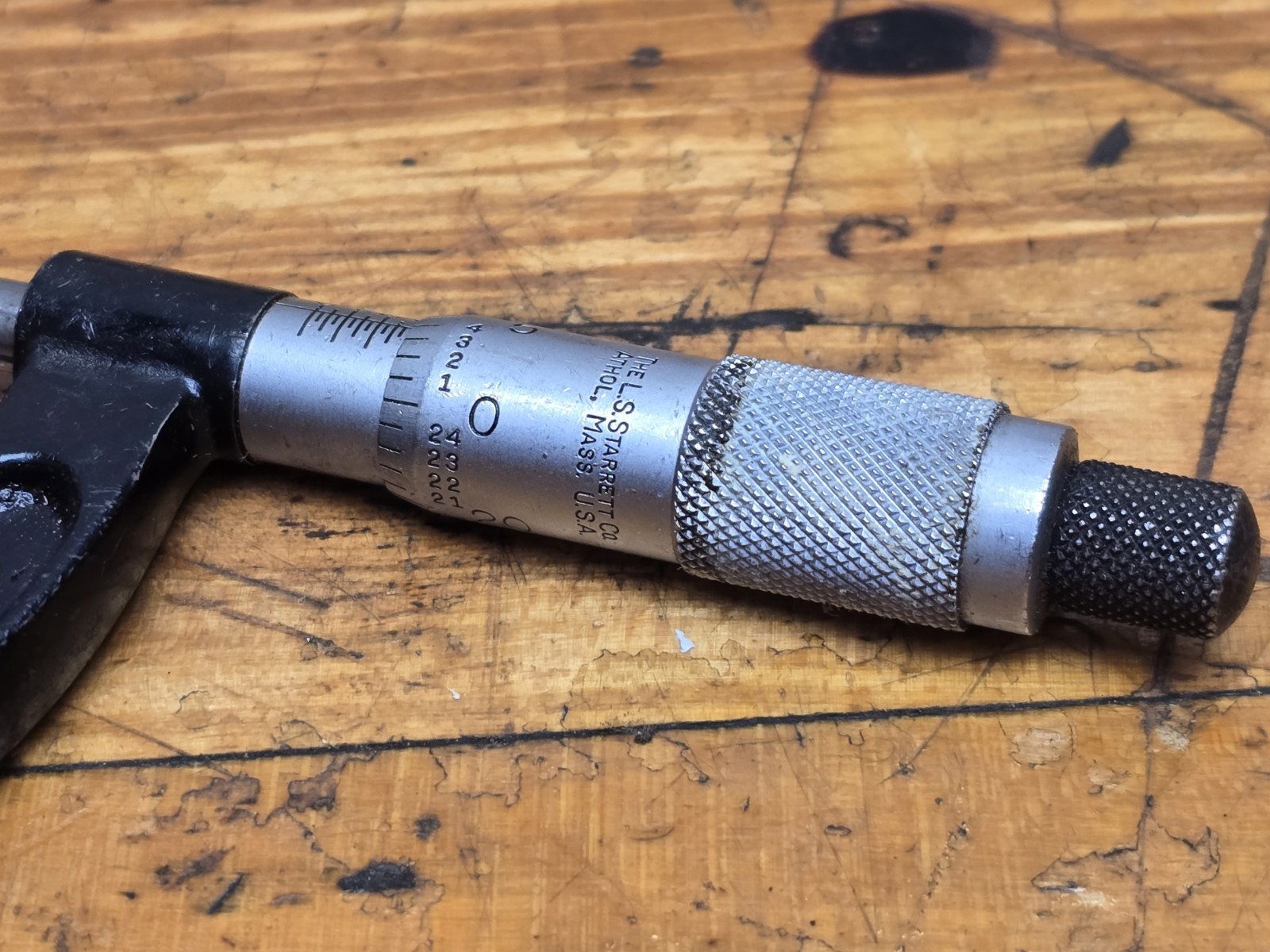 STARRETT 0-1" BLADE MICROMETER RATCHETING NO 486