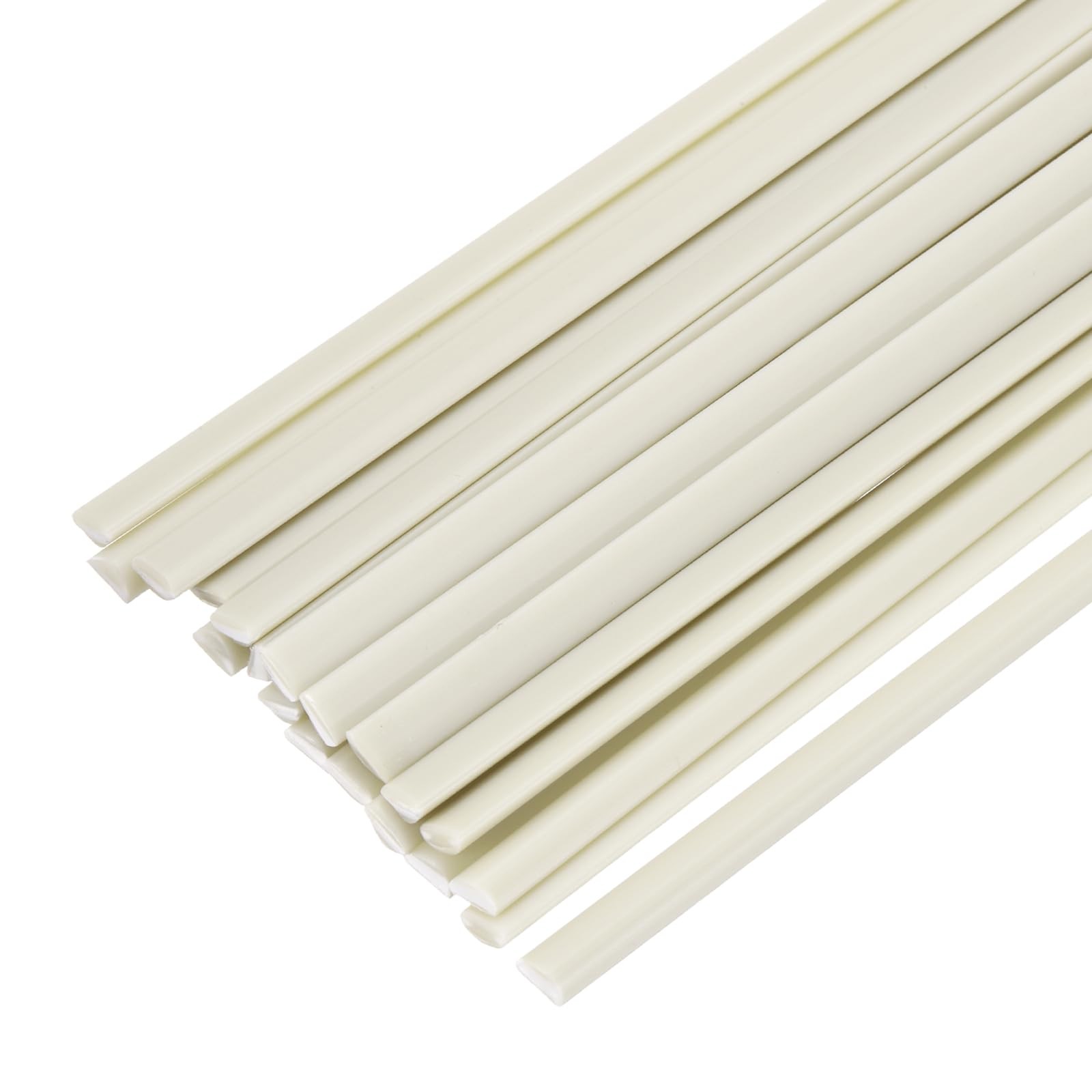 20 PCS Beige 8 Inch PP Plastic Welding Rods 3/16x1/4 Inch For Car Bumper