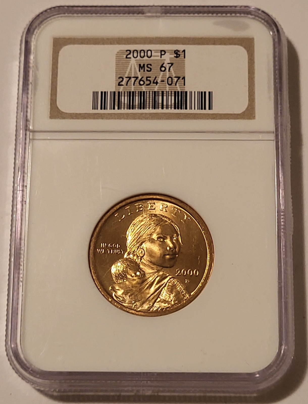 2000 P Native American Sacagawea Dollar MS67 NGC