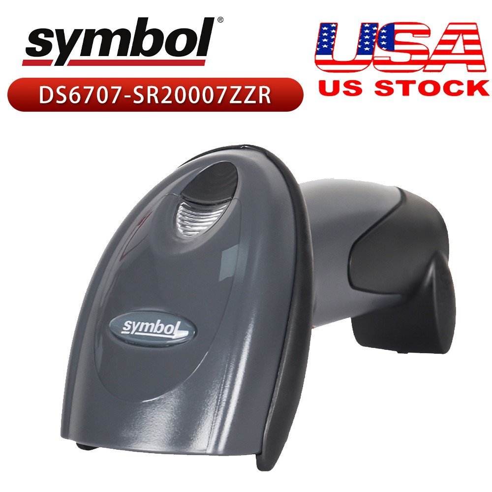 Symbol Zebra Motorola DS6707-SR20007ZZR 1D 2D Barcode POS Scanner + USB CABLE