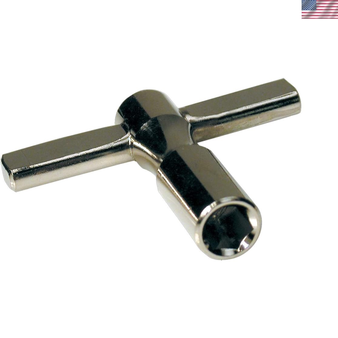 T-Shaped Alloy Steel Wrench - Fits 1/4" Hex Nuts, Musicians' Essential Tool
