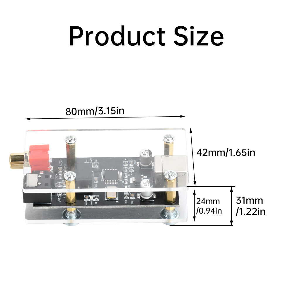 SPDIF to Fiber Coaxial Original Code Conversion Output Audio Decoder Sound Card