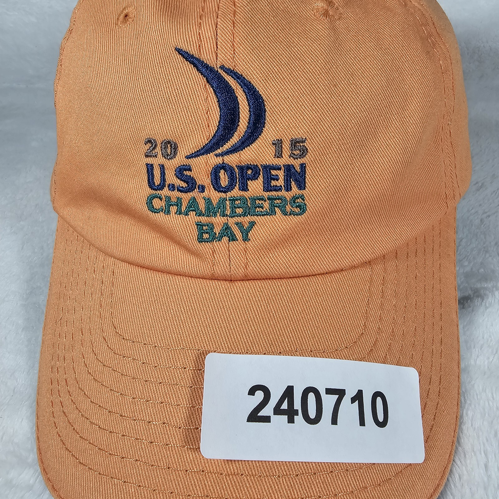 US Open 2015 Golf Hat Cap Orange Adjustable OSFA Strap USGA Member Chambers Bay