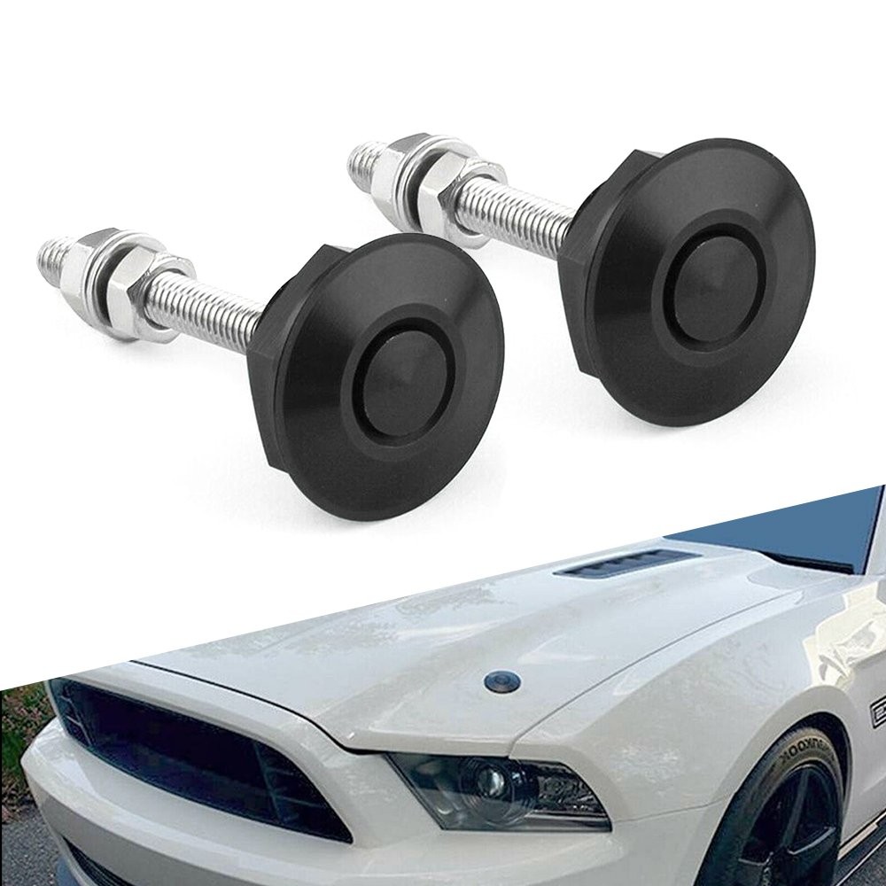 10 Pack Push Button Quick Release Hood Pins Bonnet Lock Clip Latch Bumper Kit EK