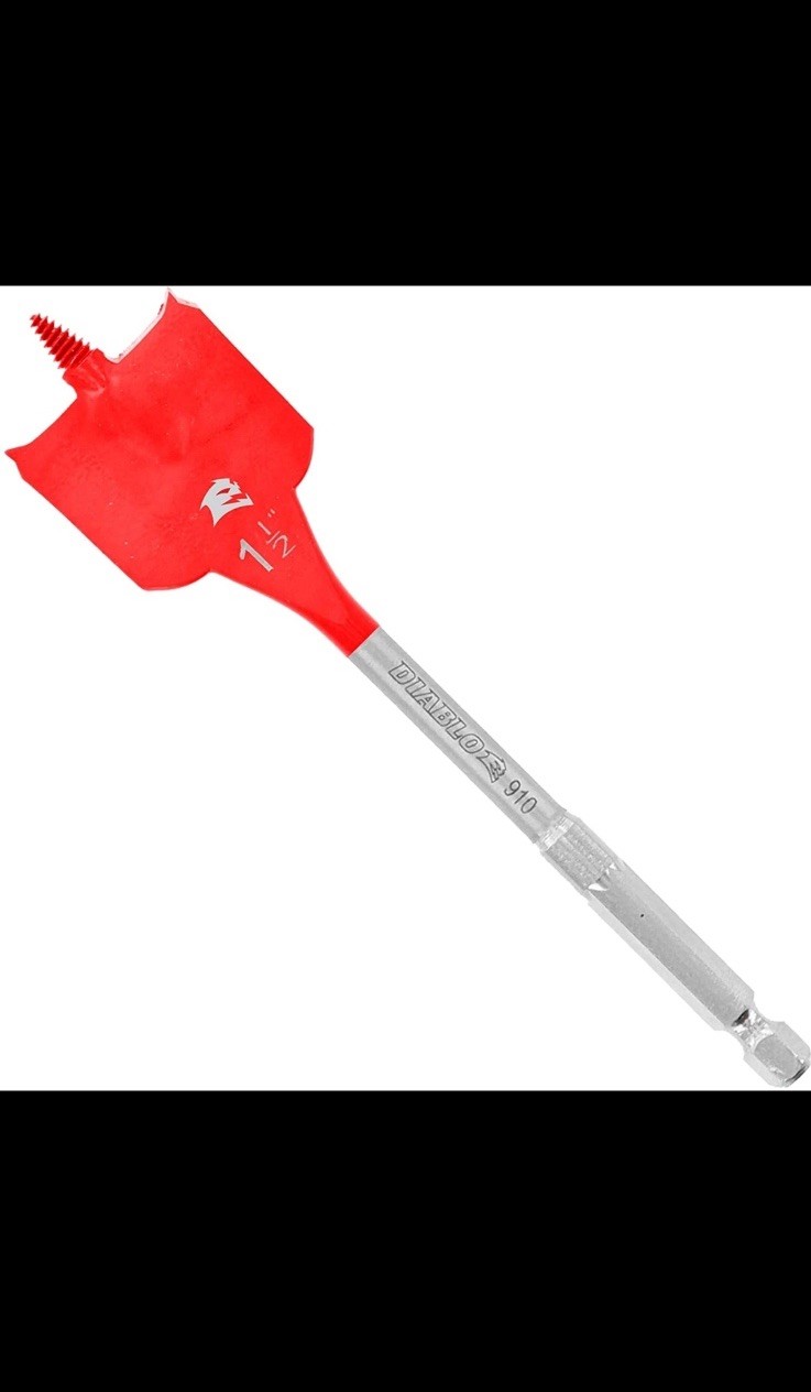 Diablo DSP2170-P2 1-1/2" x 6" Spade Bits for Wood (2-Pack)