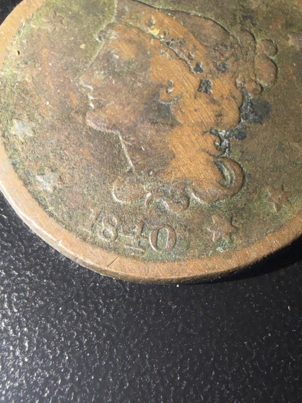 1840 Large Date Large Cent G