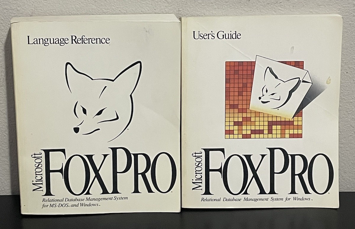 Original Microsoft FoxPro Users Guides & Language Reference Books Only Windows
