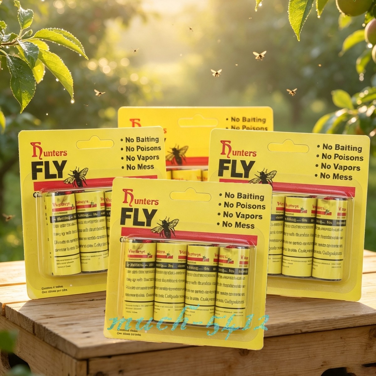 16 Rolls Insect Bug Fly Glue Paper Catcher Sticky Flies Trap Ribbon Tape Strip