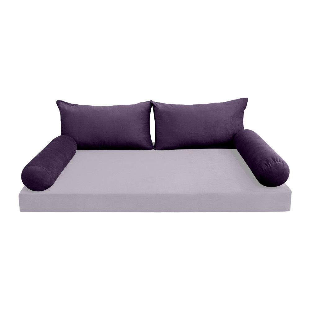 SLIPCOVER ONLY KnifeEdge Full Style V2 Velvet Indoor Daybed Bolster Pillow AD339