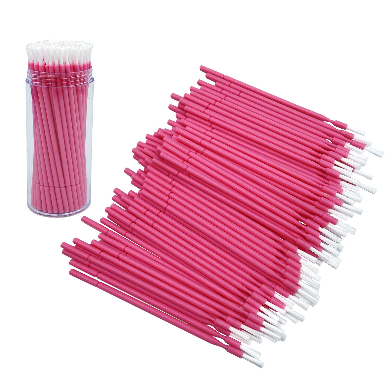 100 Pcs Dental Long Shank Disposable Micro Applicator Brush Bendable Brushes Tip