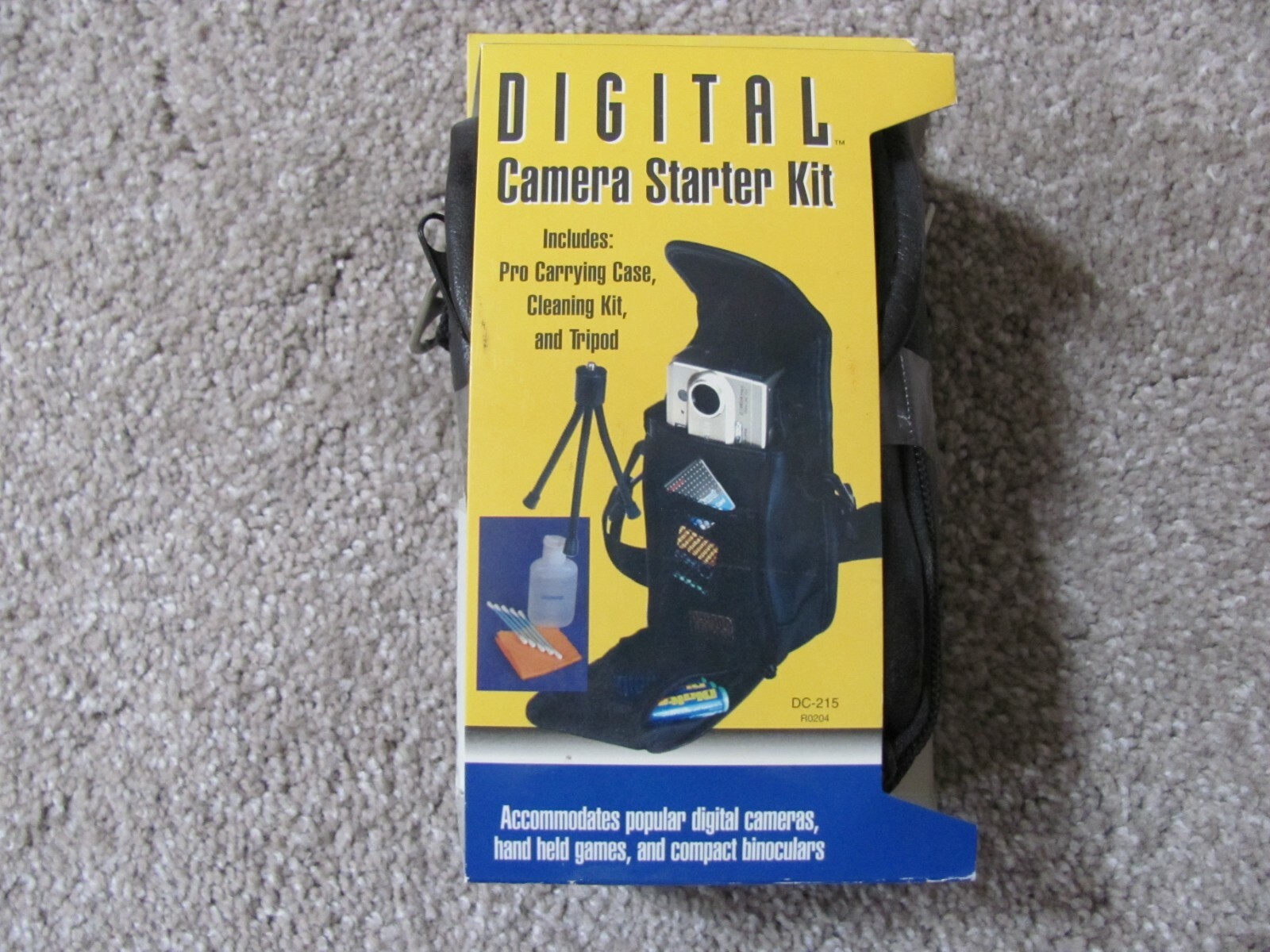 Brand New Sakar Digital Camera Starter Kit DC-215 (Case/Tripod/Cleaning Kit)