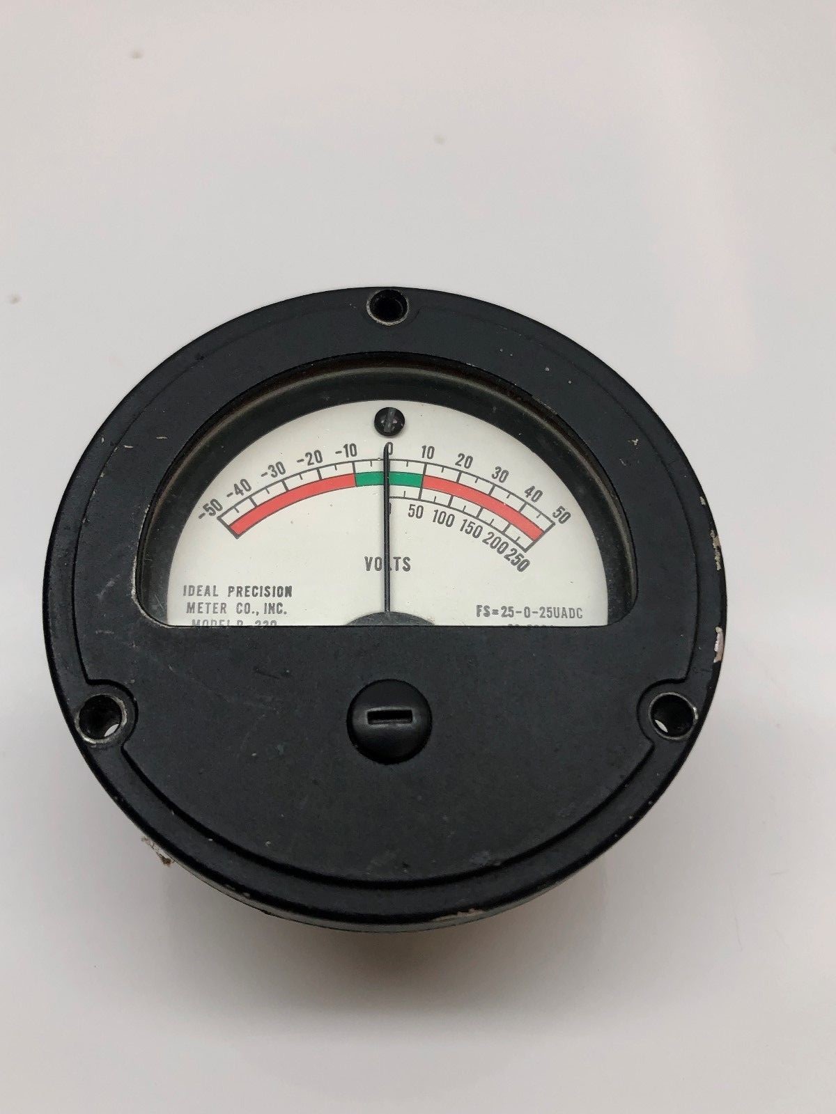 IDEAL PRECISION METER MODEL R-230 VOLT GAUGE MILITARY