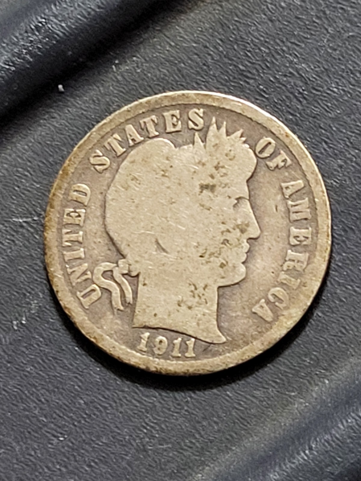 1911 D Barber Dime Free Shipping