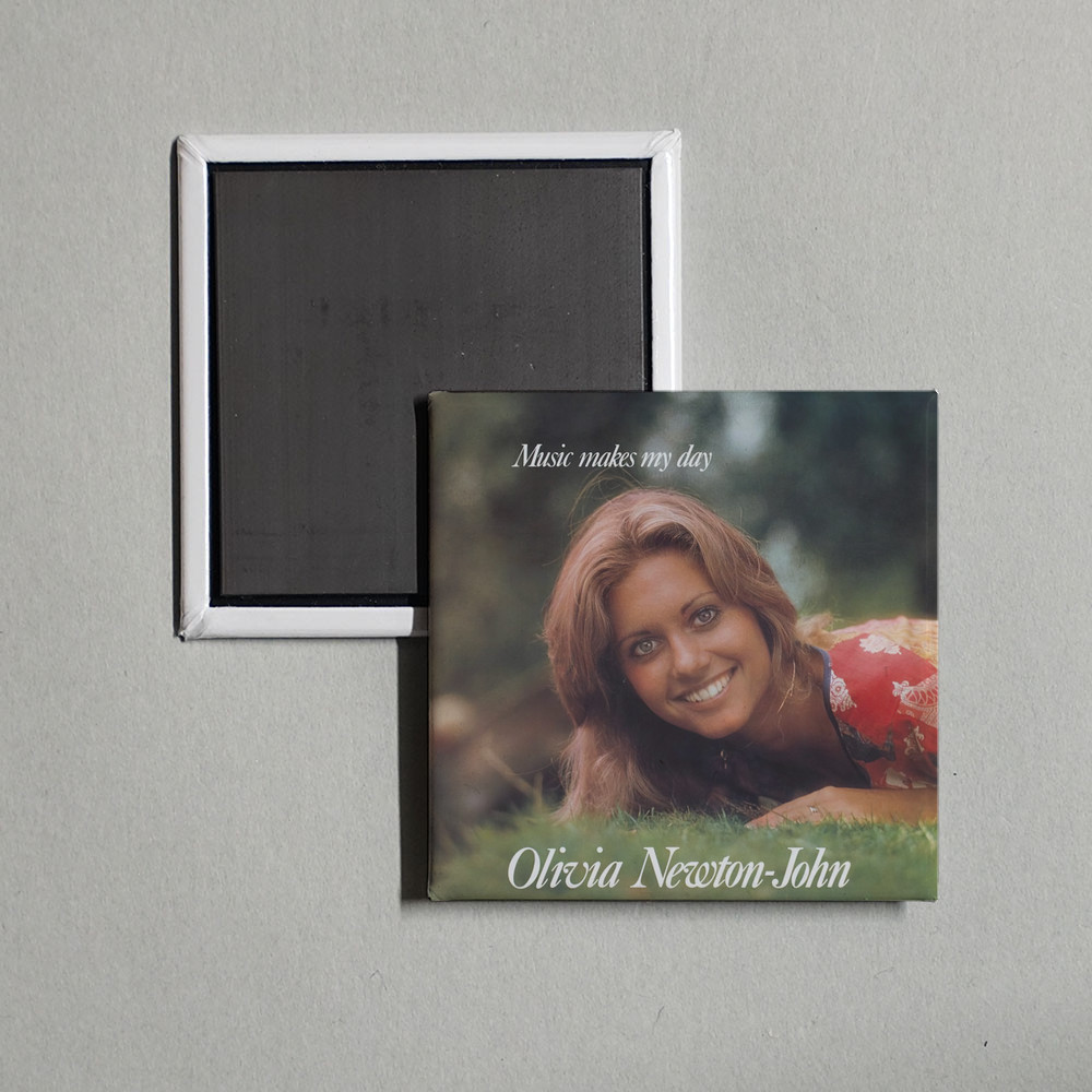 Olivia Newton-John - Music Makes My Day Album Cover Locker Fridge Magnet