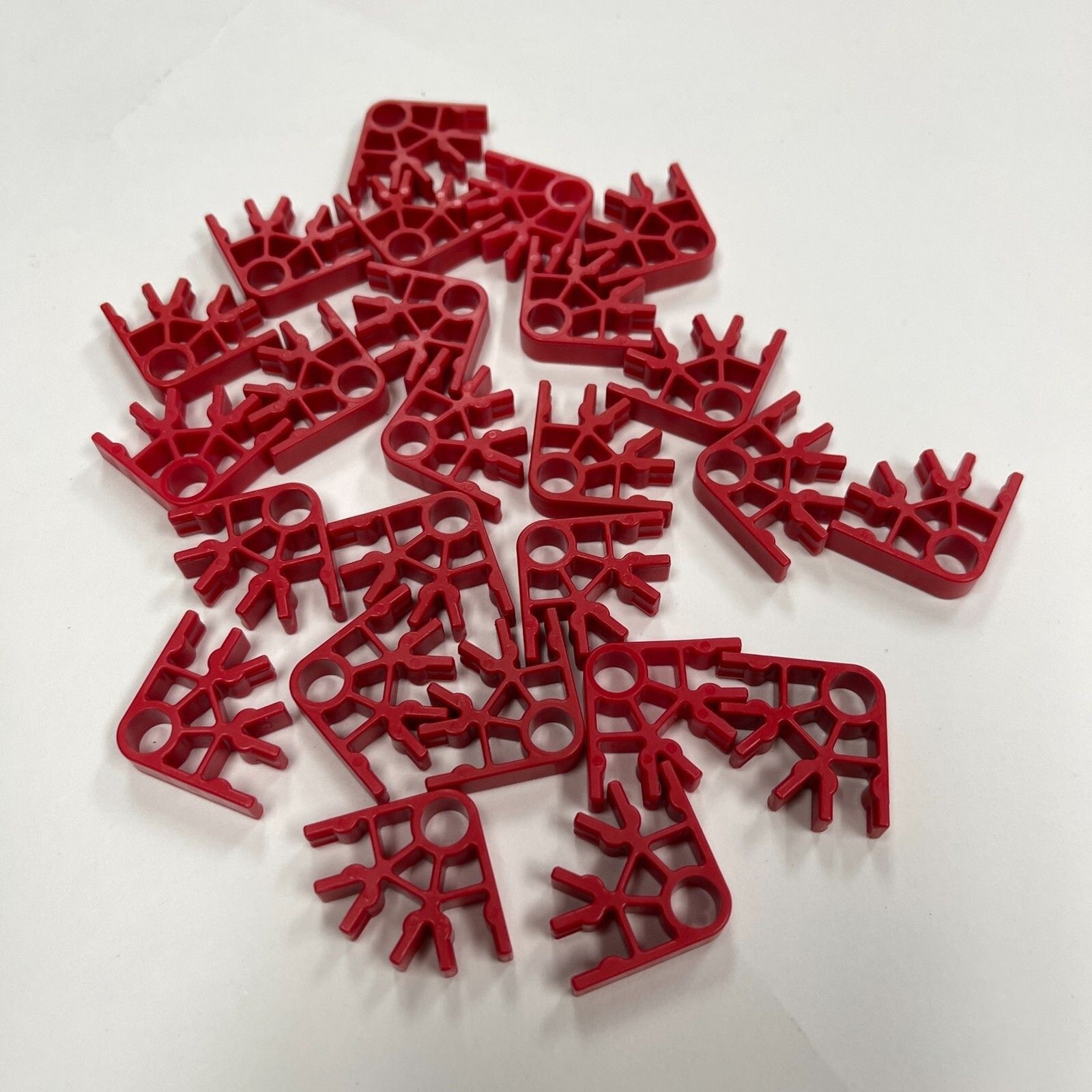K'nex Red Replacements Add-on Parts Lot of 25