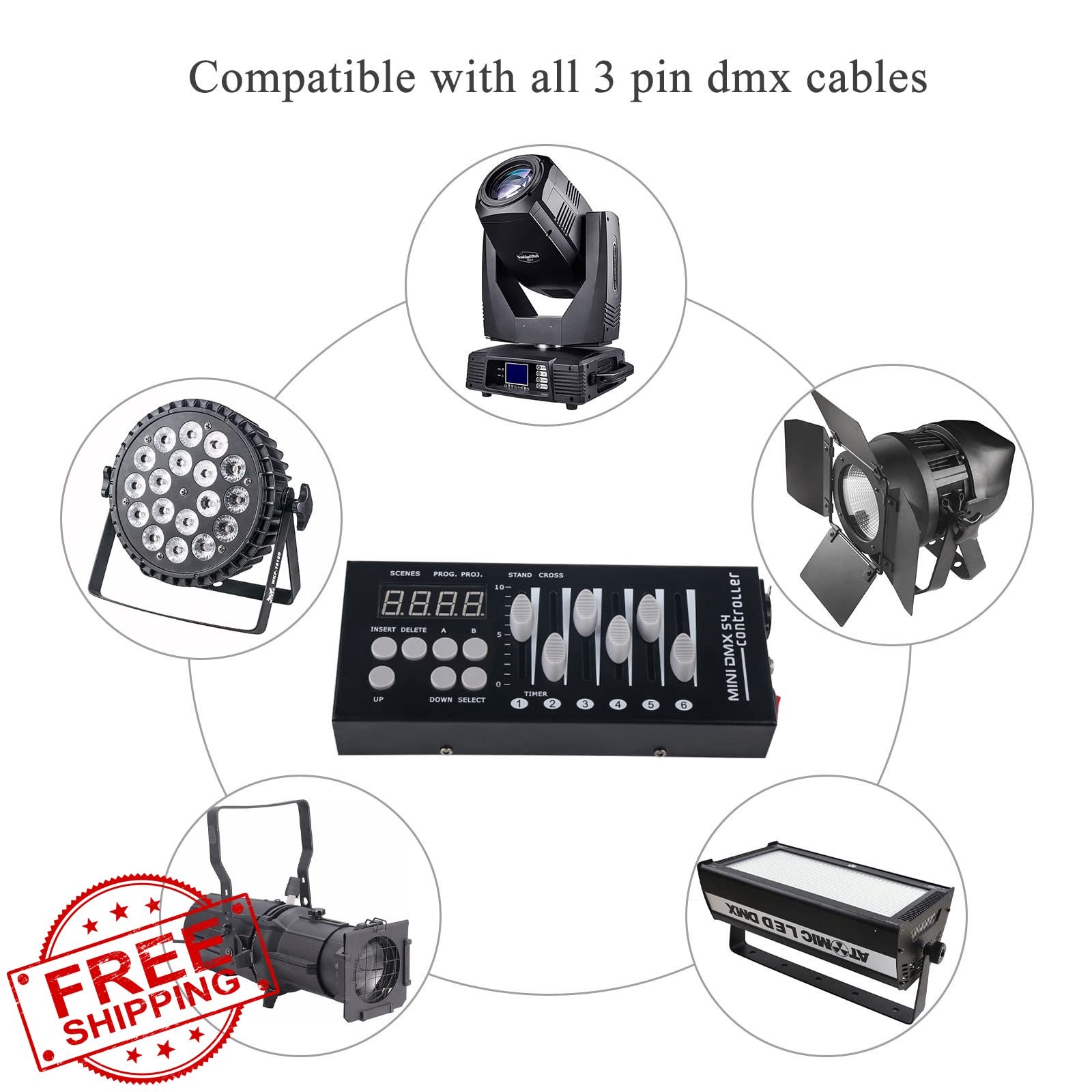 DMX 54 Channel Mini DMX 512 Controller for DJ Stage LED Lights