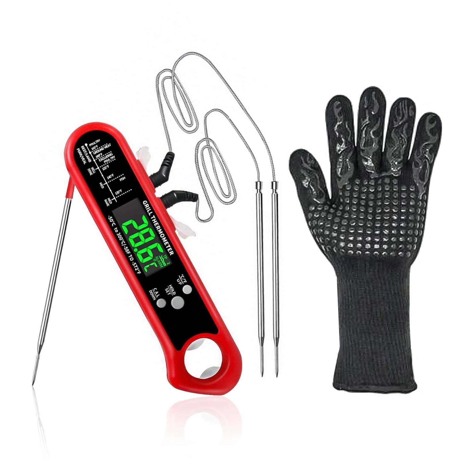AGCAN Digital Meat Thermometer Instant Read Food Thermometers for BBQ Grilling