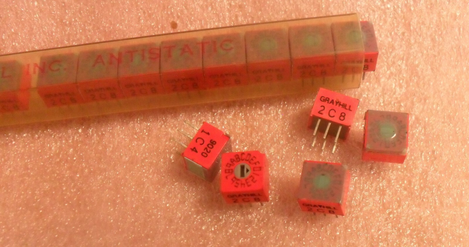 Hexadecimal 16 Position Rotary DIP Switch - Grayhill 94HAC16