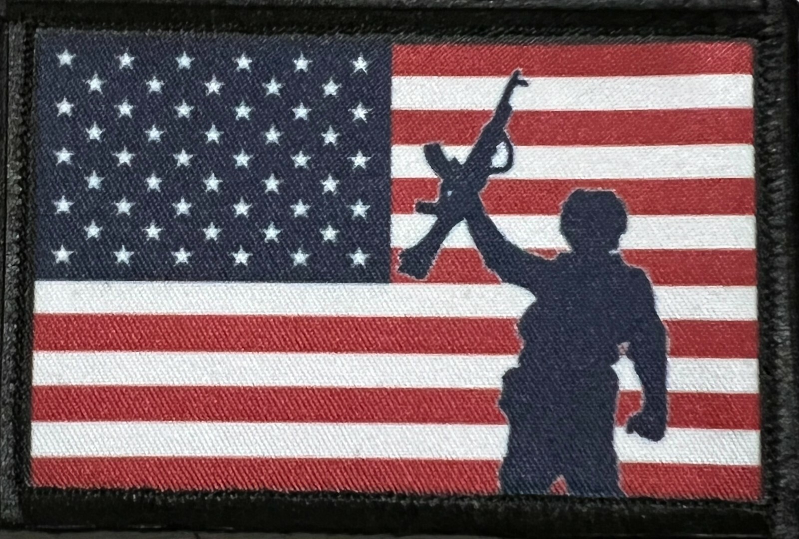 Subdued USA Flag Wolverines Morale Patch Tactical ARMY Hook Military Red Dawn