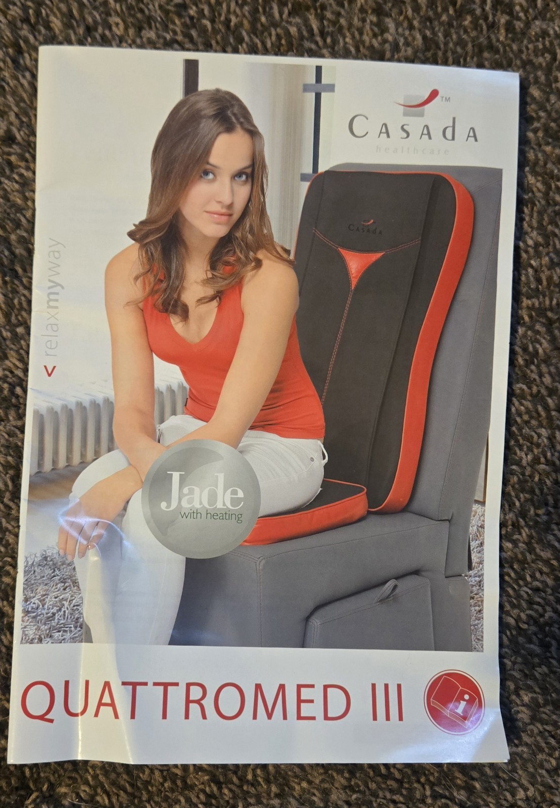 SPA, HOME ,& CAR MASSAGE HEATED SHIATSU MASSAGE CHAIR , BACK/MUSCLE PAIN RELIEF
