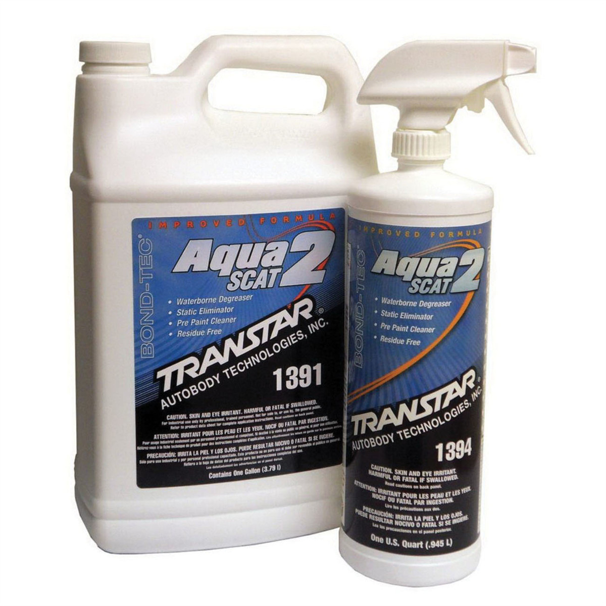Transtar Autobody Products 1391 - Aqua SCAT 2 Waterborne Degreaser - 1 Gallon Ca
