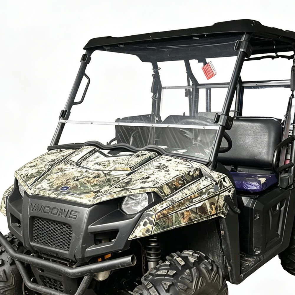 Front Windscreen PC Full Window For Polaris Ranger 400 500 EV MID-SIZE 2010-2014
