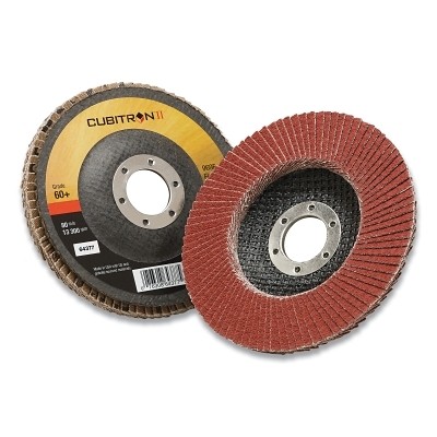 Cubitron™ II 969F Flap Disc, 4-1/2 in dia, 60+ Grit, 7/8 in Arbor, 13300 RPM 3M™