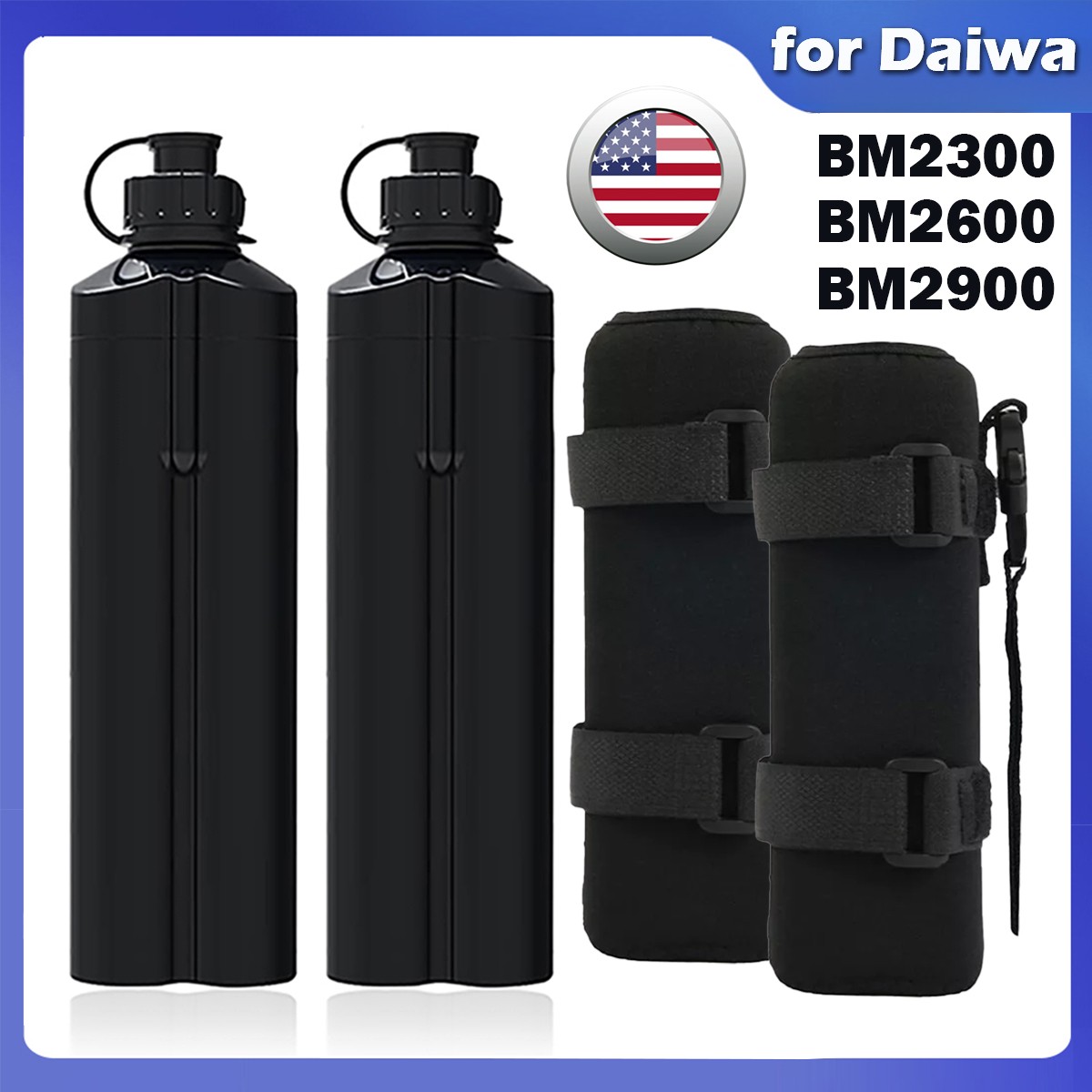 2X 5AH Daiwa Tanacom 1000 750 Electric Reel Battery Seaborg 400 BM2300 BM2600 US