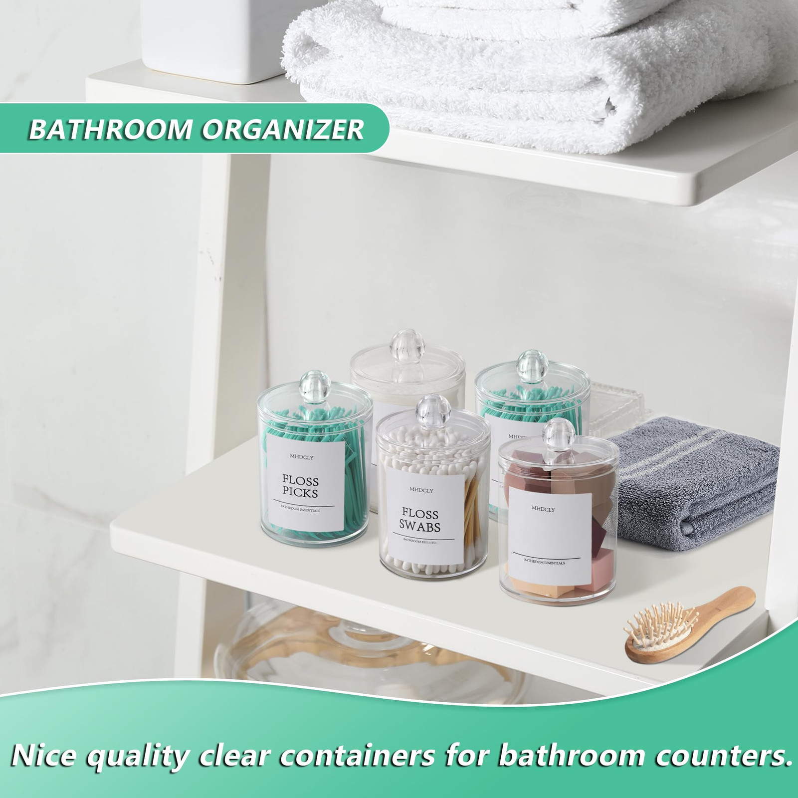 Bathroom Organizers and Storage4 Pack Bathroom AccessoriesBathroom DecorHome ...
