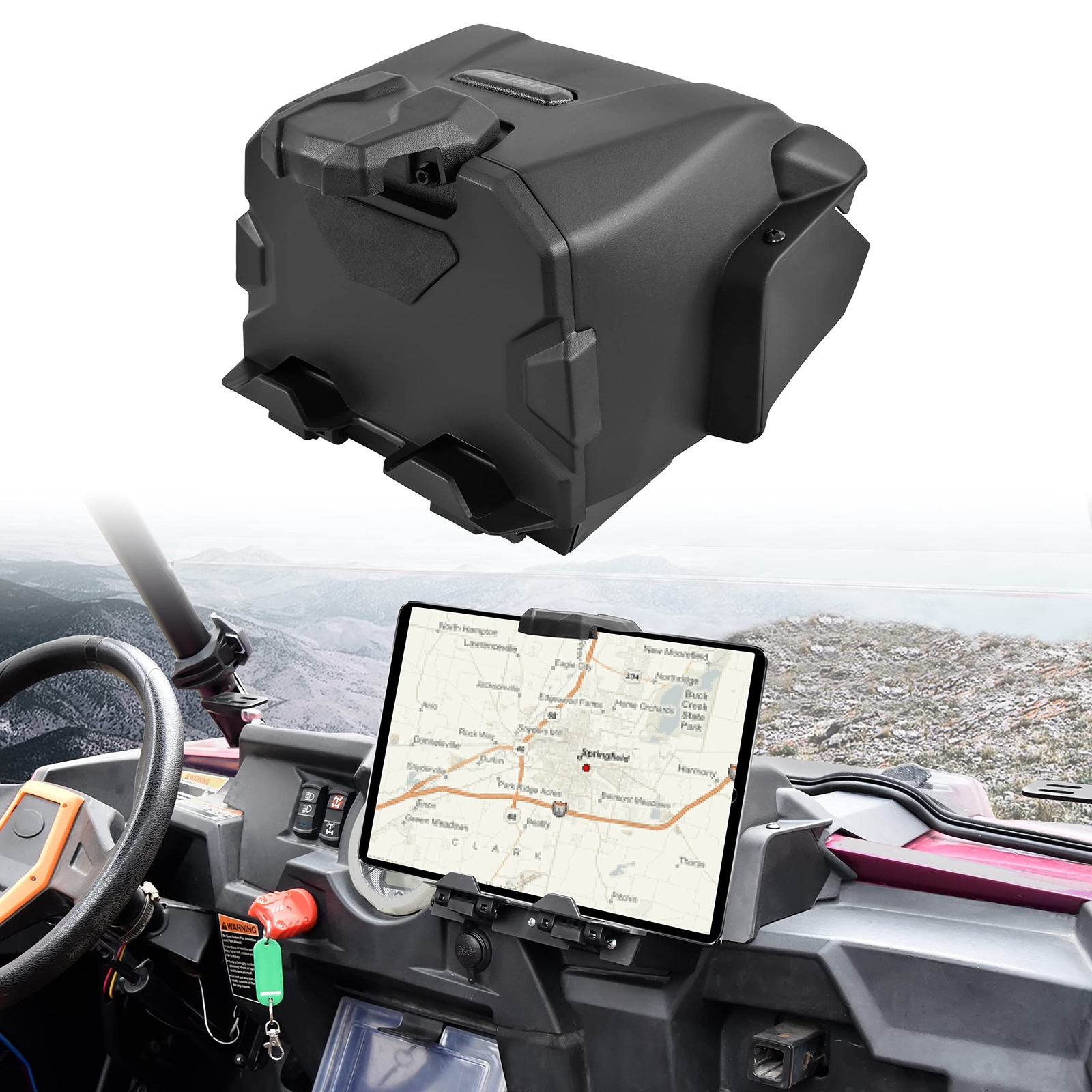 SAUTVS Tablet Phone Device Holder for 2014-2018 Polaris RZR XP 1000/ XP 4 100...