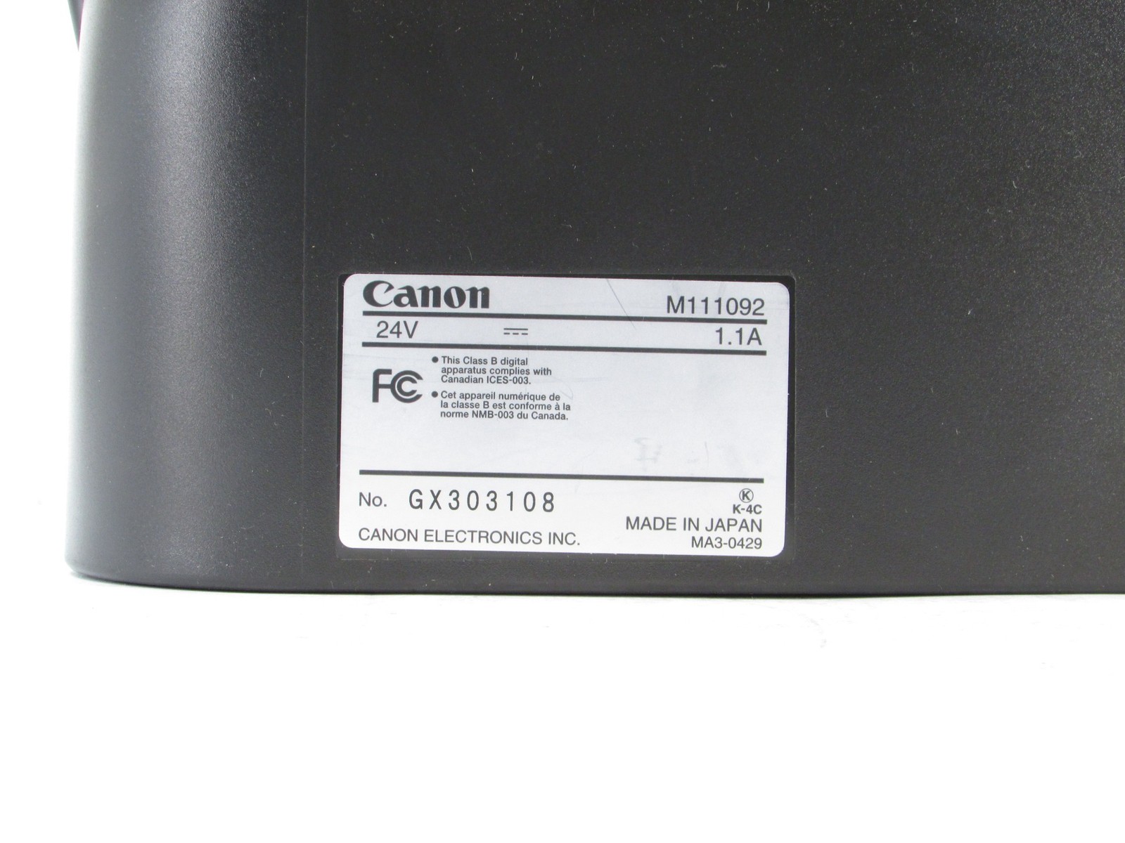 Canon ImageFormula DR-M160II Document Scanner W/ Power Cable