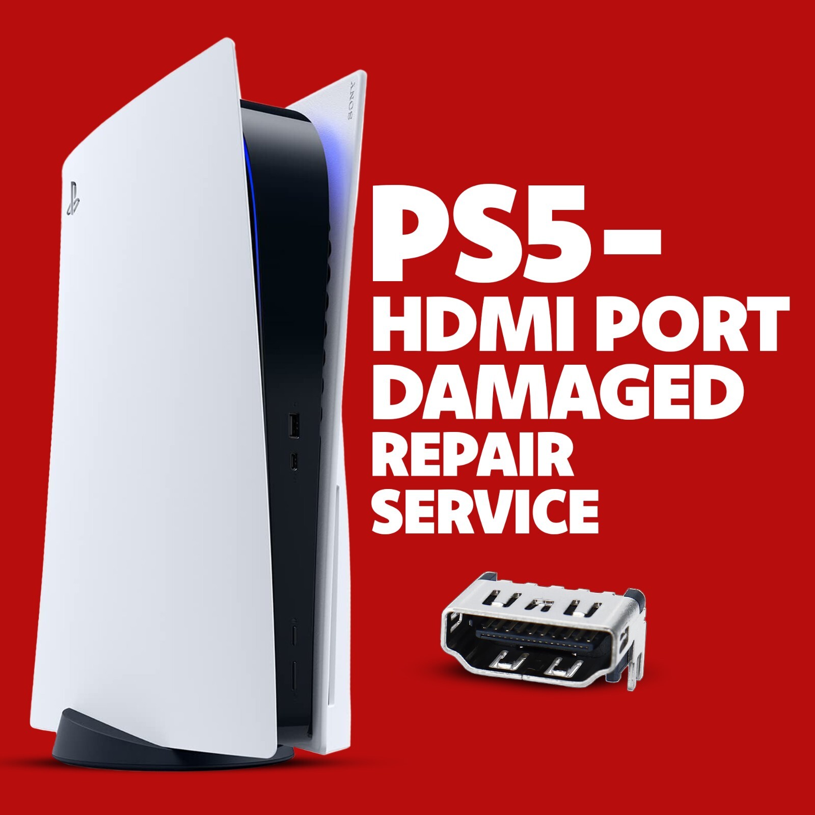 PlayStation 5 PS5 HDMI Port Repair Service Fast Same-Day Turnaround & Warranty