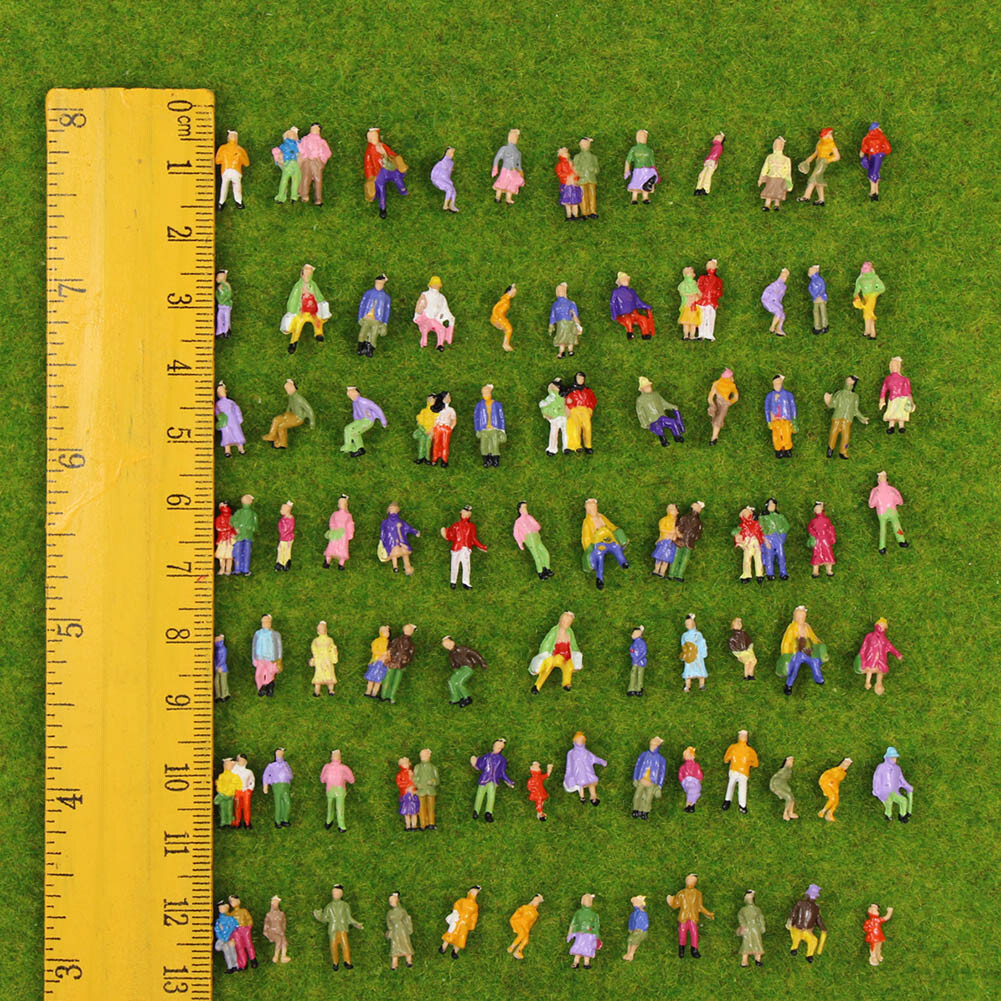 P150W 100-400pcs Model Trains 1:150 Scale Painted Figures N Scale