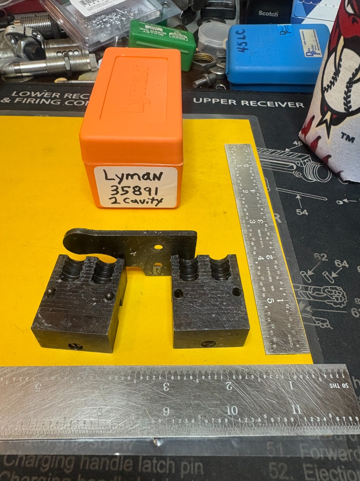 Lyman Bullet Mold #358091 38 Special, 357 Magnum (358 Diameter) 150 Grain Wadcut