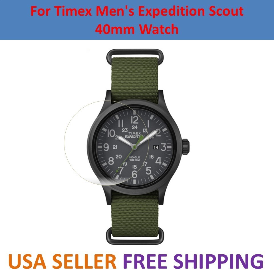 2 pc Screen Protector TPU Clear Film for Timex Men's Expedition Scout 40mm Watch